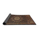 Sideview of Traditional Red Medallion Rug, tr39