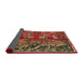 Sideview of Traditional Red Animal Rug, tr390