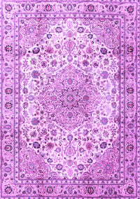 Medallion Purple Traditional Rug, tr3900pur