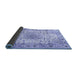 Sideview of Medallion Blue Traditional Rug, tr3900blu