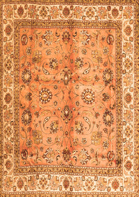 Oriental Orange Traditional Rug, tr3901org