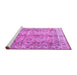 Sideview of Machine Washable Oriental Purple Traditional Area Rugs, wshtr3901pur