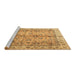 Sideview of Machine Washable Oriental Brown Traditional Rug, wshtr3901brn