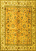 Oriental Yellow Traditional Rug, tr3901yw