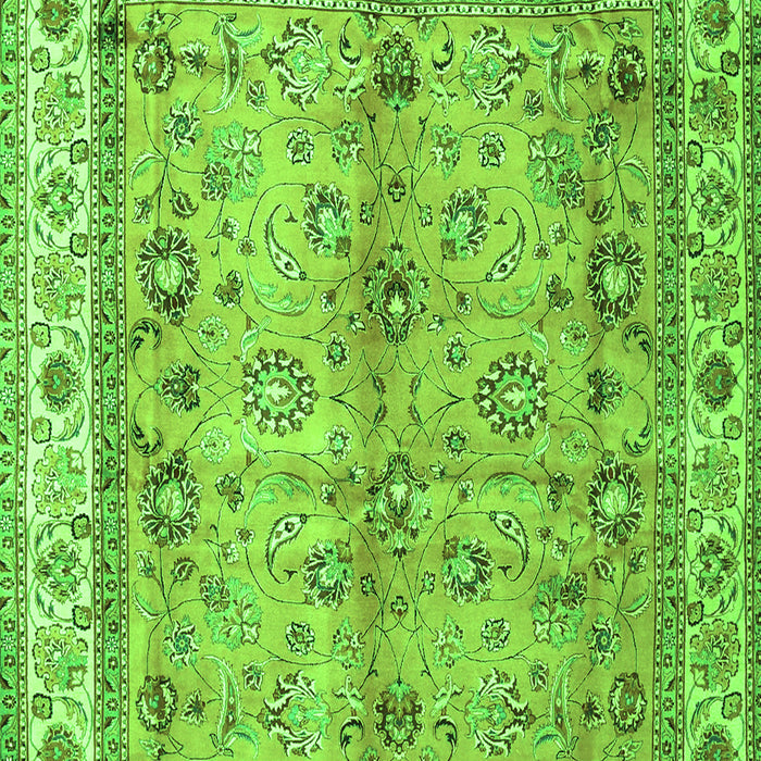 Oriental Green Traditional Rug, tr3901grn