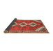 Sideview of Traditional Orange Brown Persian Rug, tr3902