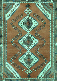 Persian Turquoise Traditional Rug, tr3902turq