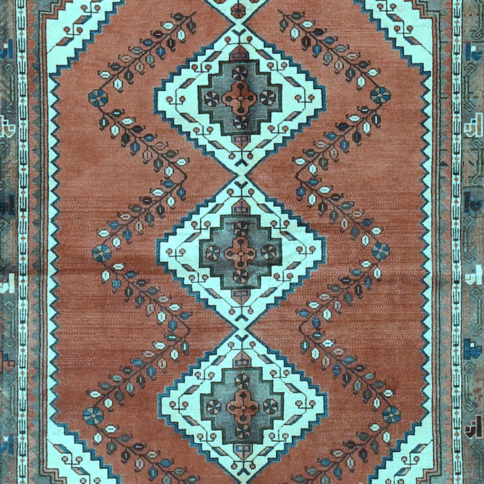 Machine Washable Persian Light Blue Traditional Rug, wshtr3902lblu