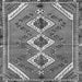 Serging Thickness of Persian Gray Traditional Rug, tr3902gry