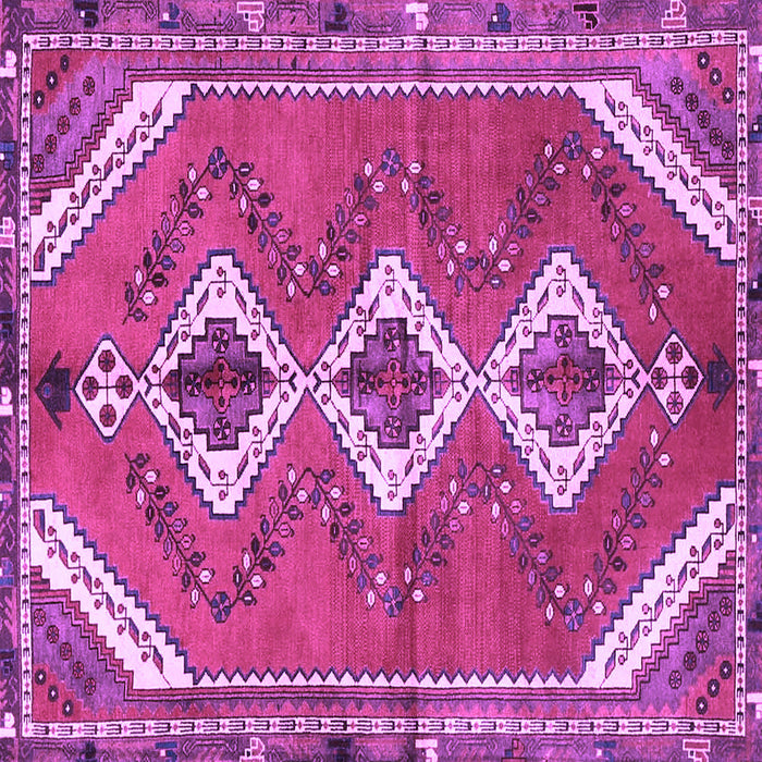 Square Persian Purple Traditional Rug, tr3902pur