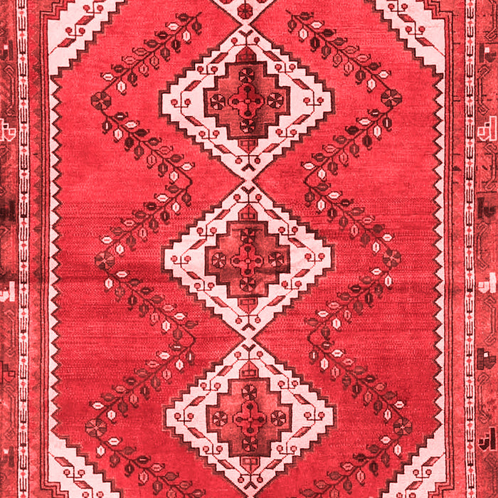 Machine Washable Persian Red Traditional Rug, wshtr3902red