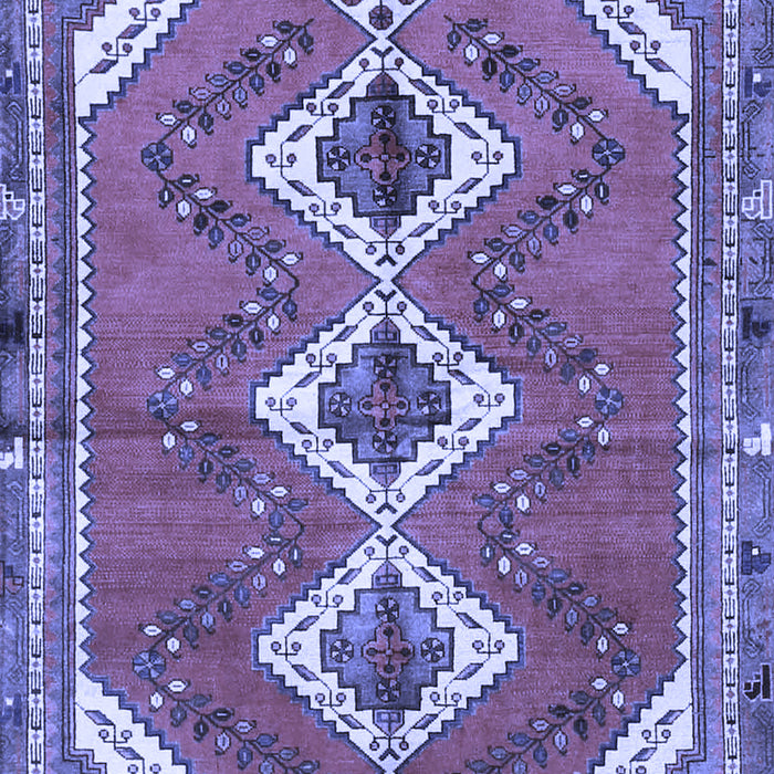 Machine Washable Persian Blue Traditional Rug, wshtr3902blu