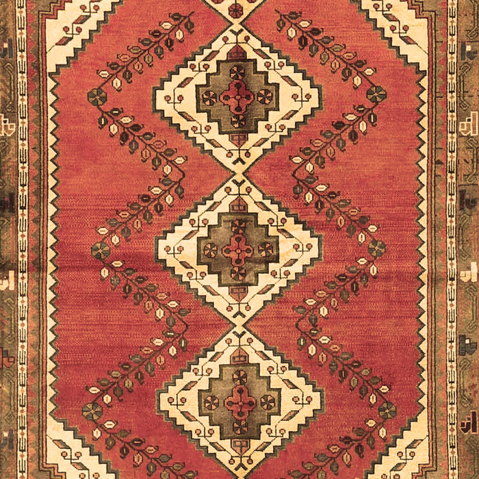 Machine Washable Persian Brown Traditional Rug, wshtr3902brn