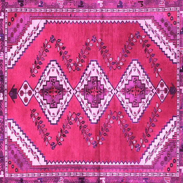 Square Persian Pink Traditional Rug, tr3902pnk