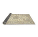 Sideview of Traditional Golden Blonde Gold Medallion Rug, tr3903