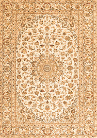 Medallion Orange Traditional Rug, tr3903org