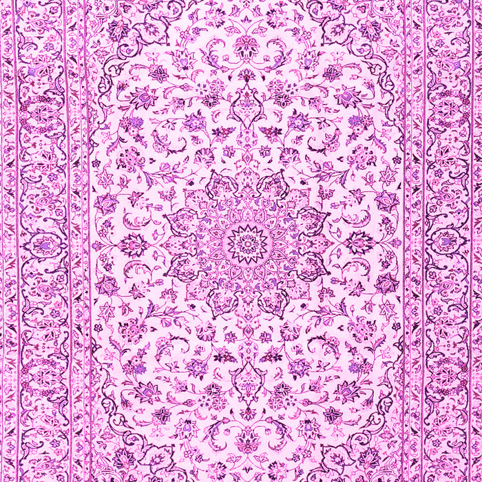 Medallion Pink Traditional Rug, tr3903pnk