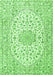 Medallion Green Traditional Rug, tr3903grn