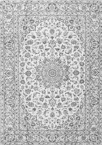 Medallion Gray Traditional Rug, tr3903gry