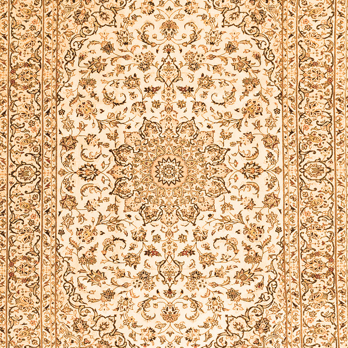 Serging Thickness of Machine Washable Medallion Orange Traditional Area Rugs, wshtr3903org