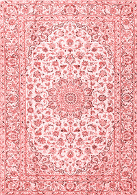 Medallion Red Traditional Rug, tr3903red