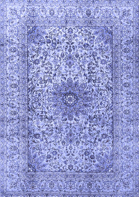 Medallion Blue Traditional Rug, tr3904blu
