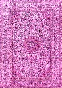 Medallion Pink Traditional Rug, tr3904pnk