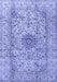 Medallion Blue Traditional Rug, tr3904blu