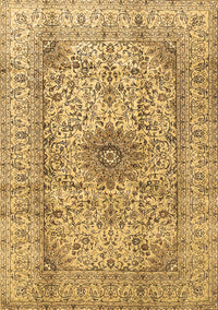 Medallion Brown Traditional Rug, tr3904brn