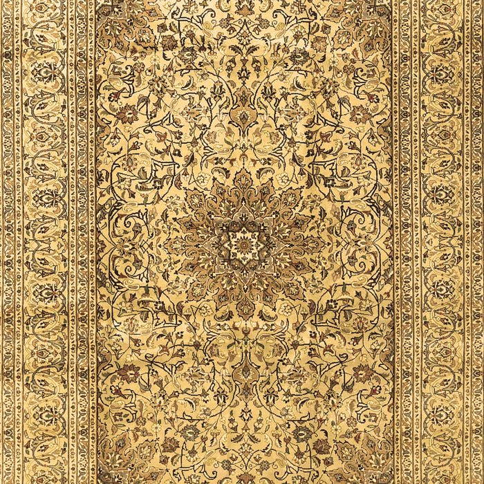 Medallion Brown Traditional Rug, tr3904brn