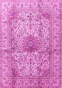 Medallion Pink Traditional Rug, tr3905pnk