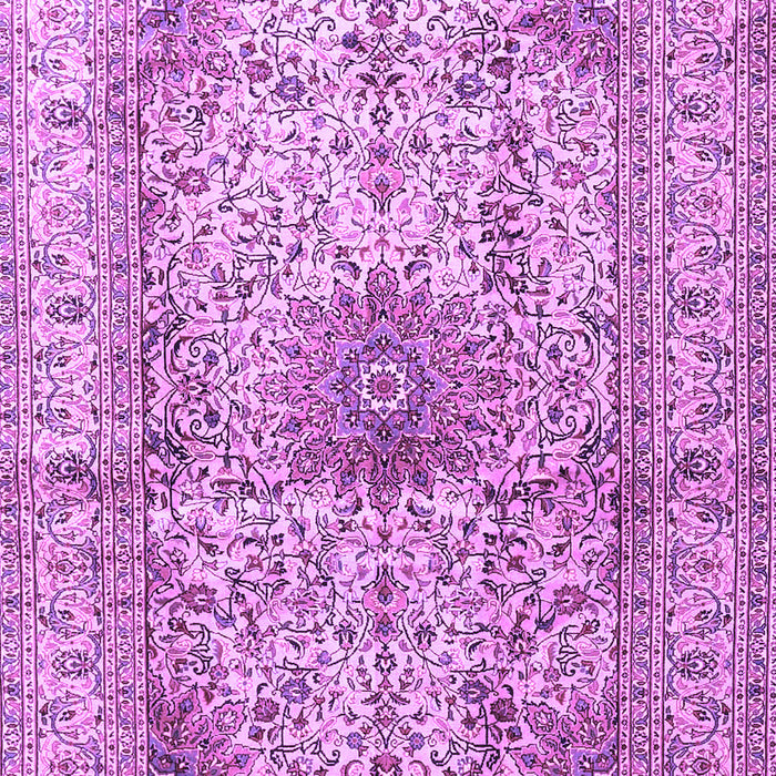 Machine Washable Medallion Purple Traditional Area Rugs, wshtr3905pur