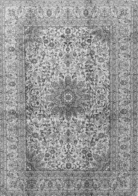 Medallion Gray Traditional Rug, tr3905gry