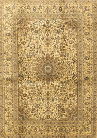 Medallion Brown Traditional Rug, tr3905brn