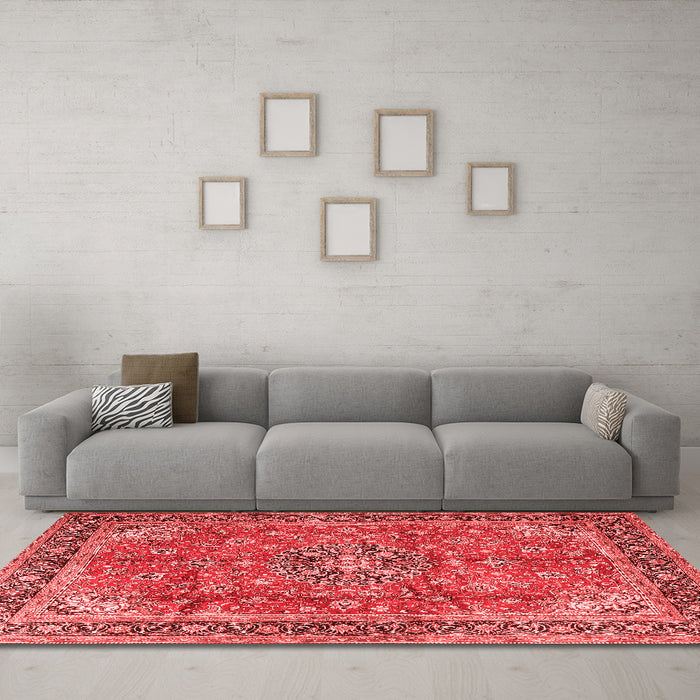 Traditional Red Washable Rugs