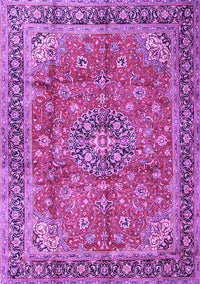 Medallion Purple Traditional Rug, tr3906pur