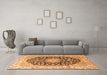 Machine Washable Persian Orange Traditional Area Rugs in a Living Room, wshtr3907org