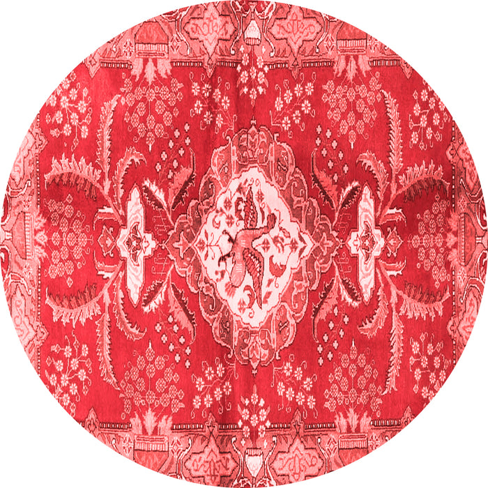 Machine Washable Persian Red Traditional Rug, wshtr3908red