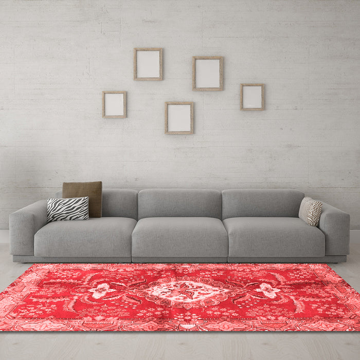 Traditional Red Washable Rugs