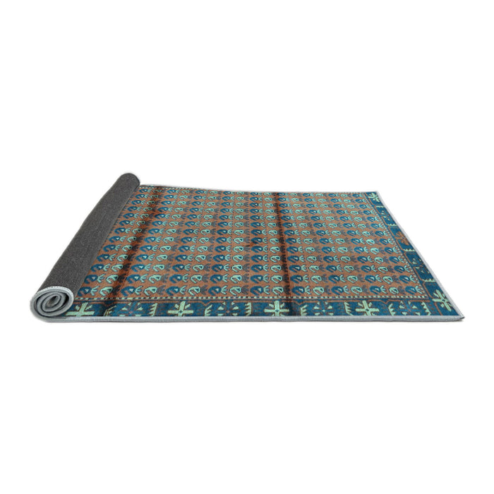 Sideview of Persian Light Blue Traditional Rug, tr3909lblu