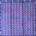 Square Persian Blue Traditional Rug, tr3909blu