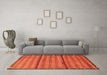 Machine Washable Persian Orange Traditional Area Rugs in a Living Room, wshtr3909org