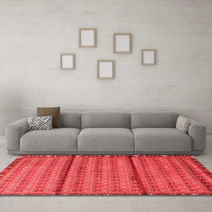 Traditional Red Washable Rugs