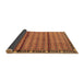 Sideview of Persian Brown Traditional Rug, tr3909brn