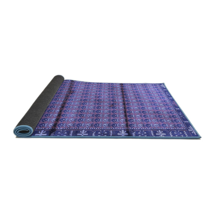 Sideview of Persian Blue Traditional Rug, tr3909blu