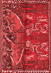 Animal Red Traditional Rug, tr390red