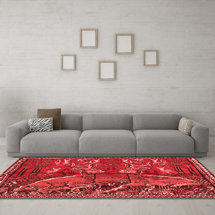 Traditional Red Washable Rugs