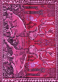 Animal Pink Traditional Rug, tr390pnk