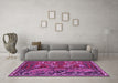 Machine Washable Animal Purple Traditional Area Rugs in a Living Room, wshtr390pur