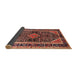 Sideview of Traditional Copper Red Pink Persian Rug, tr391